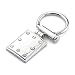 Apparel : Engineered style: Surgical Stainless Steel Rectangular High Polished Finish Key Ring for Men