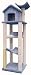Treehouse Cat Gym - 78 inches : Optional Sisal 2 FEET OF SISAL : Parts  Base Color BURGUNDY : Poles Color BARE WOOD