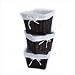 Burlington Baby Small Espresso Willow Basket Set with Liner, White