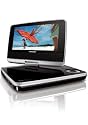 Philips PET 742 Tragbarer DVD-Player (7" LC-Display, DivX-zertifiziert, 5 Stunden Akku) schwarz/silber