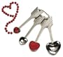 RSVP Heart Measuring Spoon, Set of 4