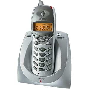 Southwestern Bell GH5810 5.8 GHz Analog Cordless Phone with Caller ID (Silver) by Conair