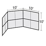 Chain Link Backstops - 10ft with Hood, without Wings