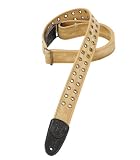 Levy's Leathers 2 Heavy Cotton Strap, Worn-torn Treated with Eyelets,Tan