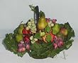 Artificial Fruit Arrangement in Wire Basket
