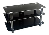 Walker Edison 42-Inch Contempo TV Stand, Black