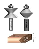 61-505, 1/2 Shank V-Edge Banding Router Bit Set