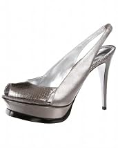 Zahara Snake Slingback Platform Sandal