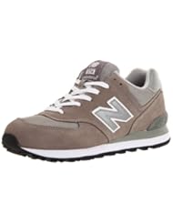New Balance Mens ML574 Lifestyle Sneaker,Grey/Silver,11 EE