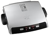 George Foreman 12205 Entertaining Removable Plates Grill - Silver, 6 Portion