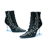 Women's 408-Patrol 4 Ankle Boots, With Buckles And Chains