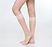 Women's 6 Pack Silky Sheer Knee High trouser socks reinforced toe