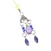 Hand Crafted Cellular Phone Charm - Chandelier Purple 01