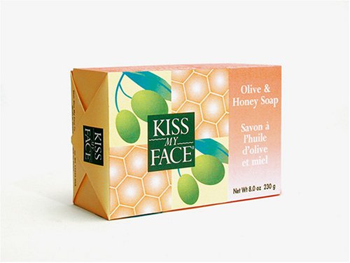 Kiss My Face Olive & Honey Bar Soap, 8-Ounce Bars (Pack of 8) by Kiss My Face