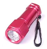 Sona FL309R 8 LED Red Metal Body Flashlight