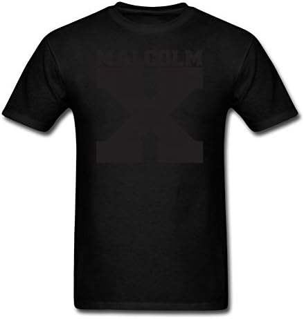 Custom X-large Short Sleeve Malcolm X Men T Shirt Black Large