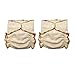 Hemp / Organic Cotton Fitted Cloth Diapers (Includes 2 Inserts; Fits 7-25lbs) (2 Pack)