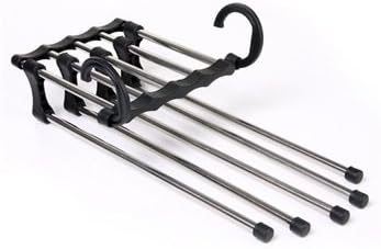 5-In-1 Multi-layers Pants Trousers Hanger Rack (Silver)