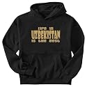 Sweatshirt Black " Life In Uzbekistan " Country
