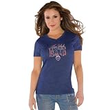 Touch by Alyssa Milano New York Mets Ladies Royal Blue Dazzle V Triblend T-shirt