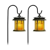 Flicker Candle Solar Lights - Pair