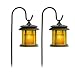 Flicker Candle Solar Lights - Pair