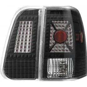 Black APC Diamond Cut Tail Lamps 03-06 Lincoln Navigator
