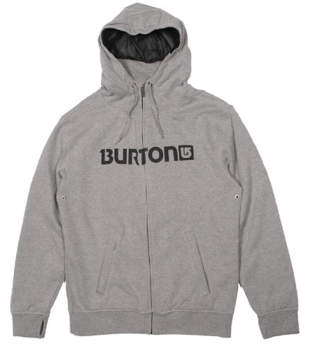 Burton Herren Kapuzenjacke Premium Sleeper Fullzip, heather grey, L, 267445 Preisvergleich