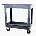 Rubbermaid Plastic Service & Utility Cart 2 Shelves 45 X 26 5 Inch Casters