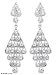 Topaz earrings, 'Blue Honeycomb' 1.0 W 0.2 W 3.2 L