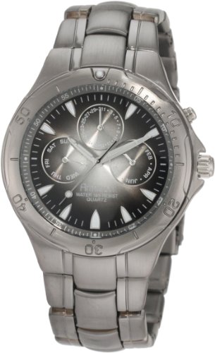Armitron Men's 20/4393GMDG Titanium and Stainless Steel Multi-Function Bracelet Watch