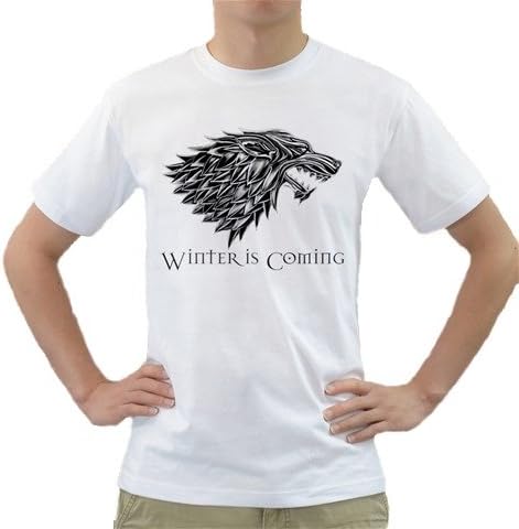 Men's Game Of Thrones Winter Is Coming Logo Classic Stark T-Shirt