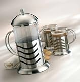 La Cafetiere Wave 8-Cup Coffeemaker Gift Set- Stainless Steel