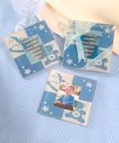 Baby Boy Glass Photo Coasters (Set of 24)