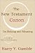 The New Testament Canon: Its Making and Meaning