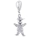 Sterling Silver Diamond Accented Baby Boy Charm