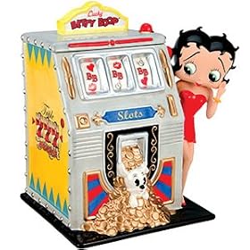 Betty Boop Lucky Casino Slot Machine Cookie Jar New by Lyon Company