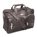 US Luggage Leather Look Computer Friendly Expandable Portfolio - Black
