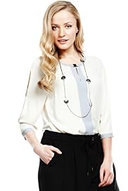 Autograph Sleeved Keyhole Blouse