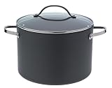 Meyer Anolon Professional Hard Anodised Stockpot, 24 cm, 7.6 Litre