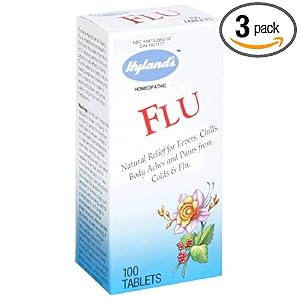 Hyland's Flu, Tablets, 100 Tablets (Pack of 3) by Hyland's Homeopathic