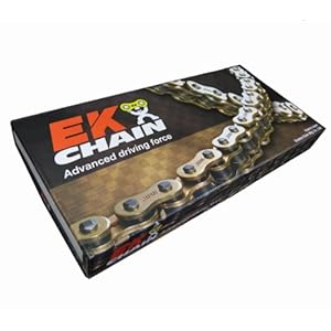 【クリックで詳細表示】EK(イーケー) QXリングシールチェーン 520SR-X2 ゴールド 106L スクリュージョイント： カー＆バイク用品