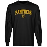 NCAA Florida International Golden Panthers Black Mascot Arch Long Sleeve T-shirt (Small)