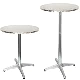 Produkt-Bild: Bistrotisch Stehtisch Bartisch 110 x 70 cm ALU