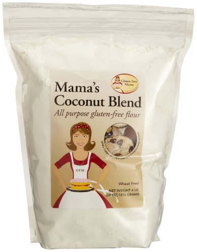 Gluten Free Mama Brand, Mama's Coconut Blend Flour, All Purpose Flour, 4-Pound Pouches (Pack of 2)