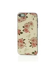 Wireless: Inask Life Like Summer Flower-Serie Hard Cover Heavy Duty Alu Case for Iphone 5 5g 5s with High Definition (HD) screen protector-Pink Ground Rose - INASK