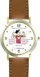 All of THE 7 HABITS #3 - White Youth (Spanish Text) - DELUXE TWO-TONE WATCH from THE 7 HABITS - WATCH COLLECTION BY WATCHBUDDY&reg; - Arabic Numbers - Brown Leather Strap-Size-Large ( Men's Size or Jumbo Women's Size )