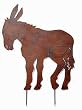 Beetstecker Esel B 62 cm Gartenstecker Stecker Metall