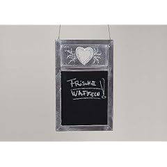 Landhaus Memotafel K�chentafel Herzform 48cm