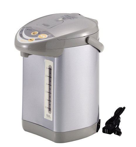 パール金属 ジェルメ 電動給湯ポット 3.2L ブラウン H-7945